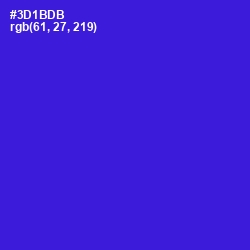 #3D1BDB - Dark Blue Color Image