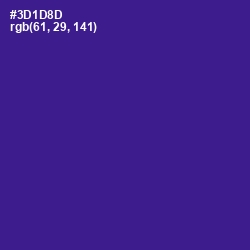 #3D1D8D - Blue Gem Color Image