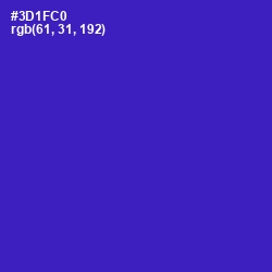 #3D1FC0 - Dark Blue Color Image