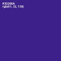 #3D208A - Jacksons Purple Color Image