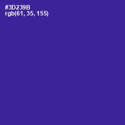 #3D239B - Jacksons Purple Color Image