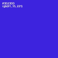 #3D23DD - Dark Blue Color Image