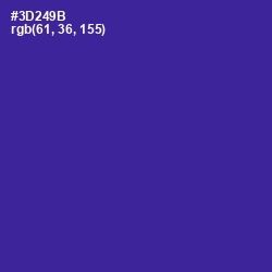 #3D249B - Jacksons Purple Color Image