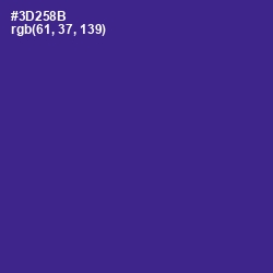 #3D258B - Jacksons Purple Color Image