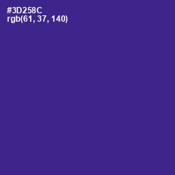 #3D258C - Jacksons Purple Color Image