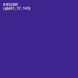 #3D258F - Jacksons Purple Color Image
