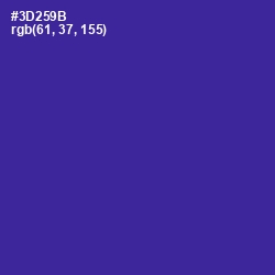 #3D259B - Jacksons Purple Color Image