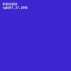 #3D25D0 - Dark Blue Color Image