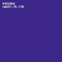 #3D268A - Jacksons Purple Color Image