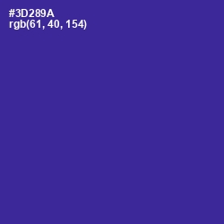 #3D289A - Jacksons Purple Color Image