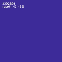 #3D2B99 - Jacksons Purple Color Image