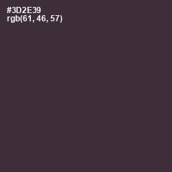 #3D2E39 - Blackcurrant Color Image