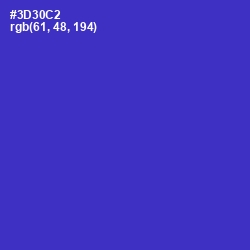 #3D30C2 - Dark Blue Color Image