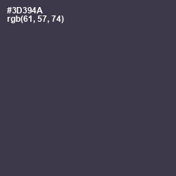 #3D394A - Ship Gray Color Image