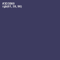 #3D3B60 - Rhino Color Image