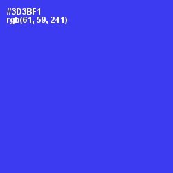 #3D3BF1 - Blue Color Image