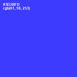 #3D3BFD - Blue Color Image