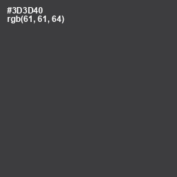 #3D3D40 - Ship Gray Color Image