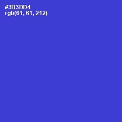 #3D3DD4 - Dark Blue Color Image