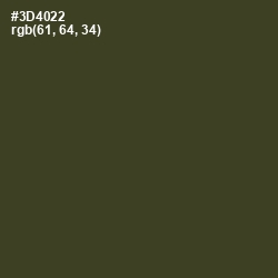 #3D4022 - Lunar Green Color Image