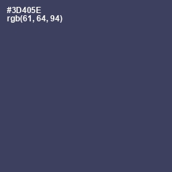 #3D405E - Oxford Blue Color Image