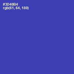 #3D40B4 - Cerulean Blue Color Image
