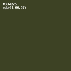 #3D4225 - Lunar Green Color Image