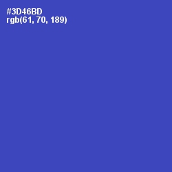 #3D46BD - Cerulean Blue Color Image