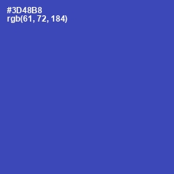 #3D48B8 - Cerulean Blue Color Image