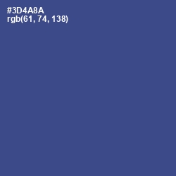 #3D4A8A - Chambray Color Image