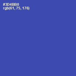 #3D4BB0 - Cerulean Blue Color Image