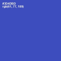 #3D4DBD - Cerulean Blue Color Image