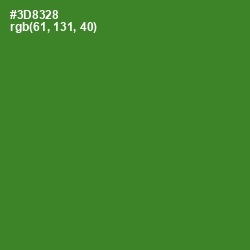 #3D8328 - Forest Green Color Image