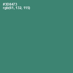 #3D8473 - Sea Green Color Image