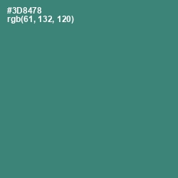 #3D8478 - Eucalyptus Color Image