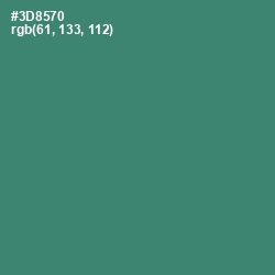 #3D8570 - Sea Green Color Image