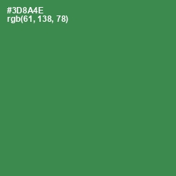 #3D8A4E - Sea Green Color Image