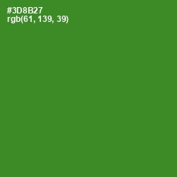 #3D8B27 - Forest Green Color Image