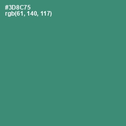 #3D8C75 - Sea Green Color Image