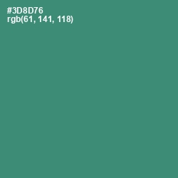 #3D8D76 - Sea Green Color Image