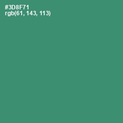 #3D8F71 - Sea Green Color Image