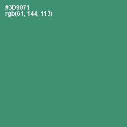 #3D9071 - Sea Green Color Image