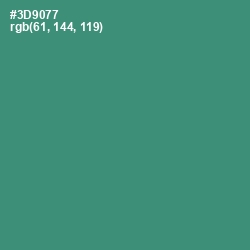 #3D9077 - Sea Green Color Image