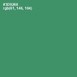 #3D9268 - Sea Green Color Image