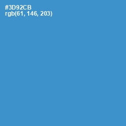 #3D92CB - Curious Blue Color Image