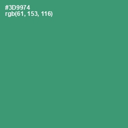 #3D9974 - Sea Green Color Image