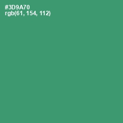 #3D9A70 - Sea Green Color Image