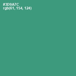 #3D9A7C - Sea Green Color Image