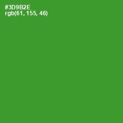 #3D9B2E - Forest Green Color Image
