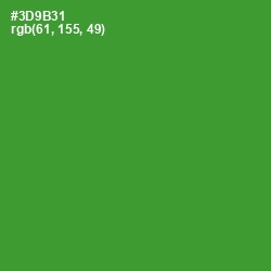 #3D9B31 - Forest Green Color Image